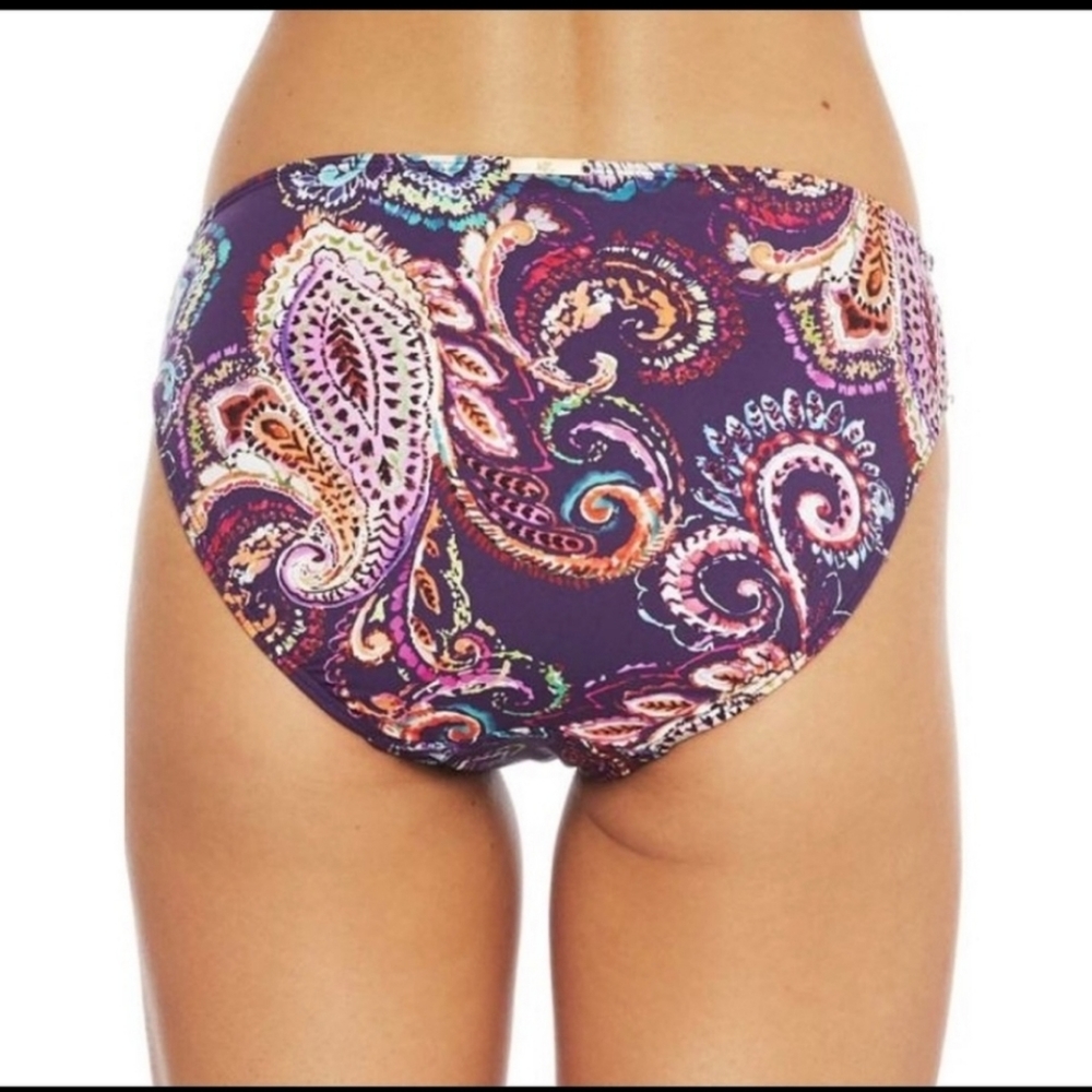 NWT Lauren Ralph Lauren Paisley Print Hipster Bikini Bottom - Picture 3 of 11